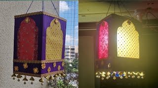 Easy Diwali Aakash Kandil  Diwali Lantern DiyMaking at home [upl. by Ahsas830]