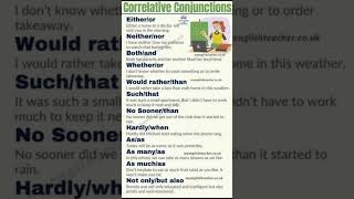 Correlative Conjunctions ✨ltrending english learn viral [upl. by Akila338]