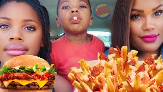 BURGER KING MUKBANG┃new potato bacon lover [upl. by Cornie154]