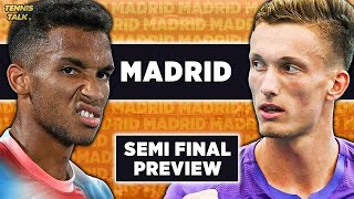 Auger Aliassime vs Lehecka  Madrid Open 2024 SF  Tennis Prediction [upl. by Nolrah]