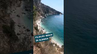 Filikuri Beach in Himara Albania is stunningly beautiful 🇦🇱 albania himara shorts [upl. by Lilyan]