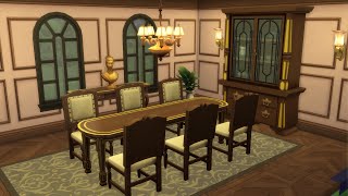 The Sims 4 Maxis  Rooms ep 303 Distinguished Dining DU [upl. by O'Kelly853]