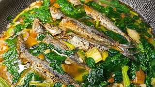 Sinabawan Isda recipe by Alfies kitchen  dinengdeng with fried galunggong  galunggong recipe [upl. by Abixah]