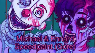 Scooped Michael  Ennard  FNaF gore speedpaint [upl. by Guthrey389]