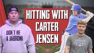 HITTING W KANSAS CITY ROYALS CARTER JENSEN [upl. by Maxentia]