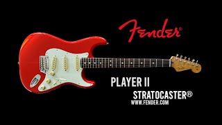 FENDER Player II Stratocaster®  Coral Red  Tone Master Pro [upl. by Roger]