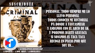 Criminal  Kendo Kaponi ft Cosculluela Prod Super Yei Y Jone Quest [upl. by Iramohs]