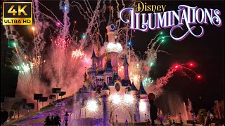 4K Disneyland Paris  Disney Illuminations 2024 UPDATED VERSION [upl. by Franci]