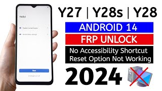 ViVO Y27  Y28s  Y28 5G Gmail Frp Bypass Android 14 Without Pc  100 working Method [upl. by Marguerite310]