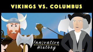 Leif Erikson and the Vikings vs Christopher Columbus  3 Minute History [upl. by Nikaniki105]