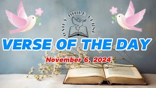 VERSE OF THE DAY NOVEMBER 6 2024 [upl. by Elleiram]