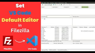 Set VS Code as default editor if FileZilla  VScode editor in FileZilla  Technicalfactforyou [upl. by Aleyak]