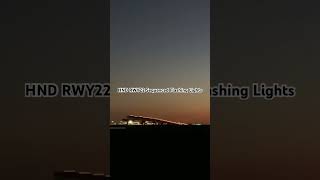 Sequenced Flashing Lights at Tokyo Int’l airport RWY22 [upl. by Ahron]