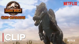 Return Of The Spinosaurus In HD  JURASSIC WORLD CAMP CRETACEOUS  NETFLIX [upl. by Jacobsohn]