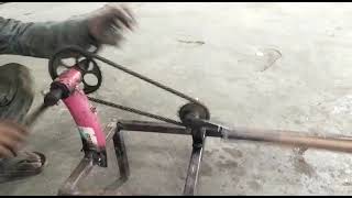 PEDAL OPERATED HACKSAW MECHANICAL PROJECT INNOVATIVE CALL 9866548910 [upl. by Filip]