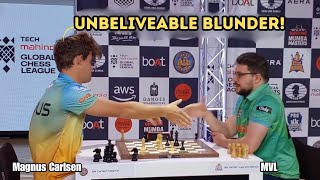 MVL Brutally CRUSHED Magnus Carlsen After an Unbelievable Blunder [upl. by Leikeze872]