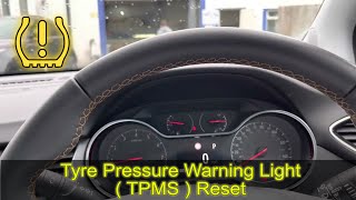 2020 VAUXHALL CROSSLAND tyre pressure warning reset [upl. by Rance]