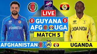 ICC T20 World Cup 2024 Live Afghanistan vs Uganda Live Scores  AFG vs UGA Live Scores amp Commentary [upl. by Remmos672]