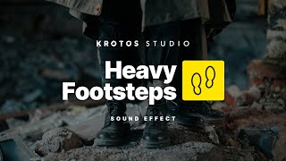 Heavy Footsteps Sound Effects  100 Royalty Free  No Copyright Strike [upl. by Amalle]