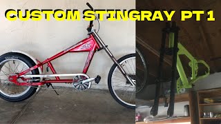 schwinn occ stingray chopper Bike CUSTOM PART 1 [upl. by Odie]