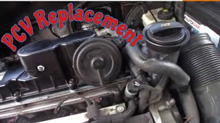 VW Jetta PCV Valve ReplacementWhite exhaust Smoke  jetta fix [upl. by Ariaic]