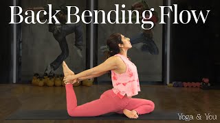 Back Bending Flow  Yoga For Strength  Backbend Yoga Flow  Yoga Back Stretch  Yoga Flow [upl. by Ainattirb823]