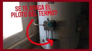 🔥​ Como cambiar la TERMOCUPLA de un TERMOTANQUE 🔥​ El piloto del calentador se apaga Termopar roto [upl. by Berl]