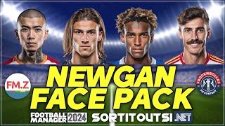 Check out this FANTASTIC UltraRealistic NEWGAN Face Pack for Football Manager 2024 [upl. by Hooke108]