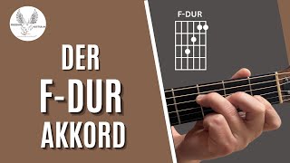 FDur Akkord auf der Gitarre greifen  Einfache Akkorde [upl. by Ajnotal452]