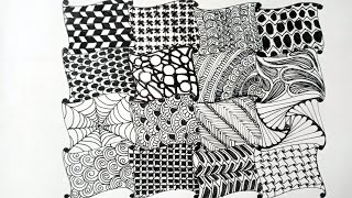 Doodle patterns  Zen tangle Art  zen Doodle Patterns  Art With Me [upl. by Gayl]