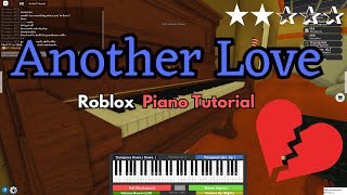 Another Love  Tom Odell EASY RobloxVirtual Piano Tutorial [upl. by Edmead]