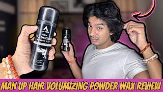 Man Up Hair Volumizing Powder Wax Review  Worth Buying [upl. by Gowon]