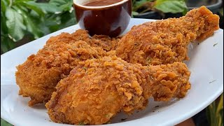 Crispy Fried Chicken Flavorful amp Delicious No Milk No Egg [upl. by Thaddus]