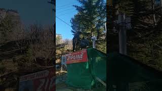 zipline adventure travel travelvlog manali [upl. by Arabela]