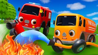 Here Comes The Fire Truck  Awesome Fire Trucks  Nursery Rhymes amp Kids Songs  Baby Car Songs TV [upl. by Odlanir446]