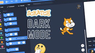 Enable DARKMODE in Scratch 30 shorts [upl. by Sugden]