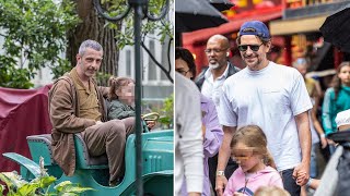 Bradley Cooper Matt Damon and Jeremy Strong Enjoy Family Time at Tivoli Gardens Denmark [upl. by Frederic683]