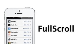 Cydia Tweak FullScroll  Full Screen Mode For Any App [upl. by Bevin459]