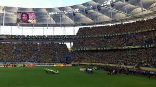 Emocionante Torcida Canta o Hino Nacional Acapella  Itália x Brasil [upl. by Blondelle866]