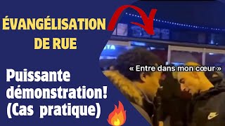 Wow😲 Puissante démonstration  Cas pratique Évangélisation de rue🔥 [upl. by Aiciram]