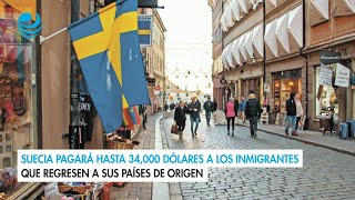 Suecia pagará hasta 34000 dólares a los inmigrantes que regresen a sus países de origen [upl. by Luann]