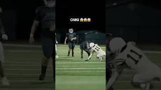 WHAT A HIT OMG❗️🔥 youtubeshorts footballshorts football americanfootball [upl. by Ert]