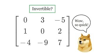 Invertible matrix [upl. by Shelman327]