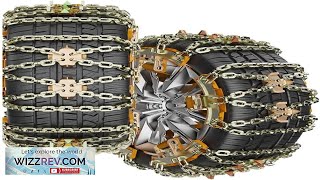 Tire Chains Snow Chains for CarSUVPickup Trucks for Tire Width（225285mm Adjustable Review [upl. by Vudimir168]