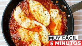 😋🍗 CENA en 5 MINUTOS 🍅😍 POLLO con TOMATE fácil y barato [upl. by Aihsem]