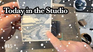 Hasui Snow Village Woodblock Printmaking printmaking mokuhanaga hasui woodwork snow wood [upl. by Aicenet764]