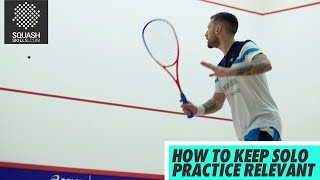 Squash tips Guide to solo practice with Joey Barrington  How to keep solo practice relevant [upl. by Akcirederf]