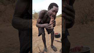 Wow What a delicious BBQ today bushmen makes for Lunch So delicious 😋😋hadzabetribe food [upl. by Vasiliki459]