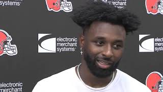 Jarvis Landry Talks About Playing Alongside Odell Beckham Jr and Team Expectations  MSampLL 72619 [upl. by Cohette]