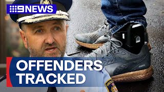 Ankle monitors begin for some charged with DV  9 News Australia [upl. by Lillian1]